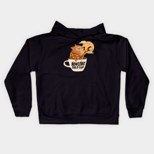 werewolves needs coffee Kids Hoodie